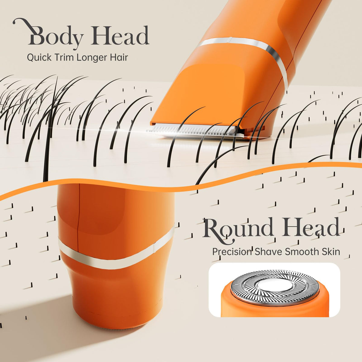 Risina hypoallergenic ceramic blades reduce irritation during delicate trims