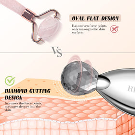 RISSING gua sha tool angled edge demonstrates adjustable pressure alignment