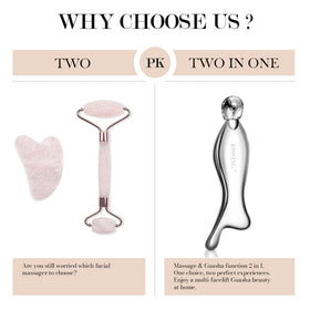 RISSING stainless steel gua sha surface with ergonomic shape for comfortable grip