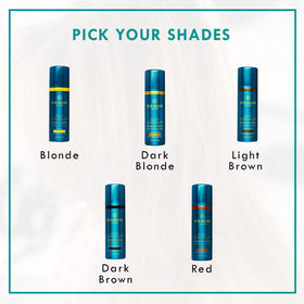 Rita Hazan Root Concealer Spray washes out easily with shampoo
