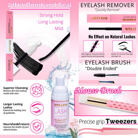 RITALASH Cleaning Brush aids daily care and dust protection.