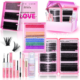 RITALASH Lash Clusters Kit box showcases a compact setup for at-home lash styling.