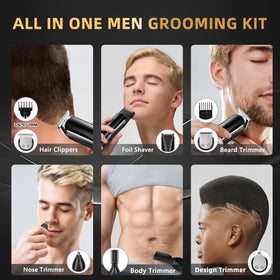 Ritarga cordless grooming kit ideal for beard, hair, and body trimming anywhere