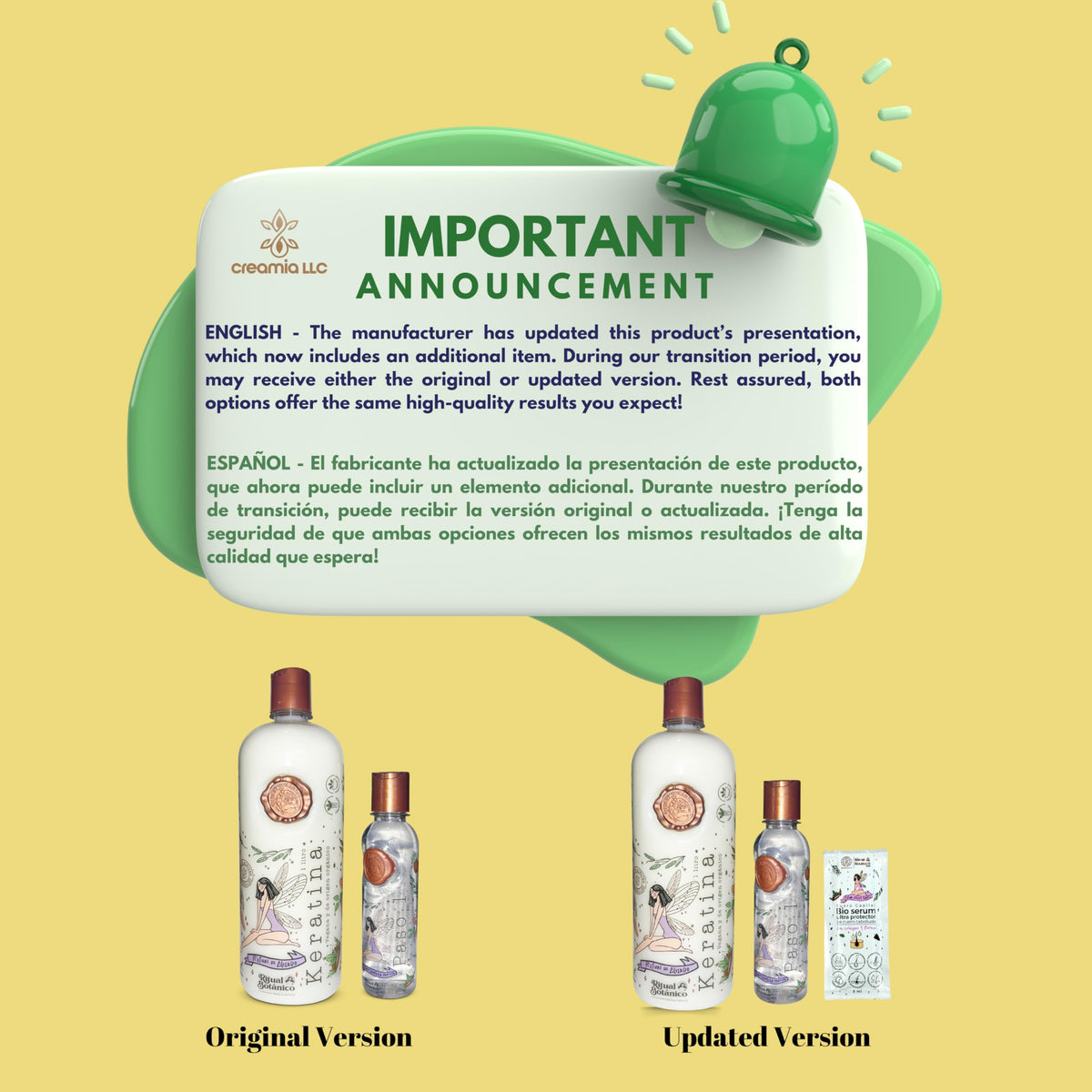 Ritual Botanico shampoo 250 ml bottle for cleansing before keratin treatment.