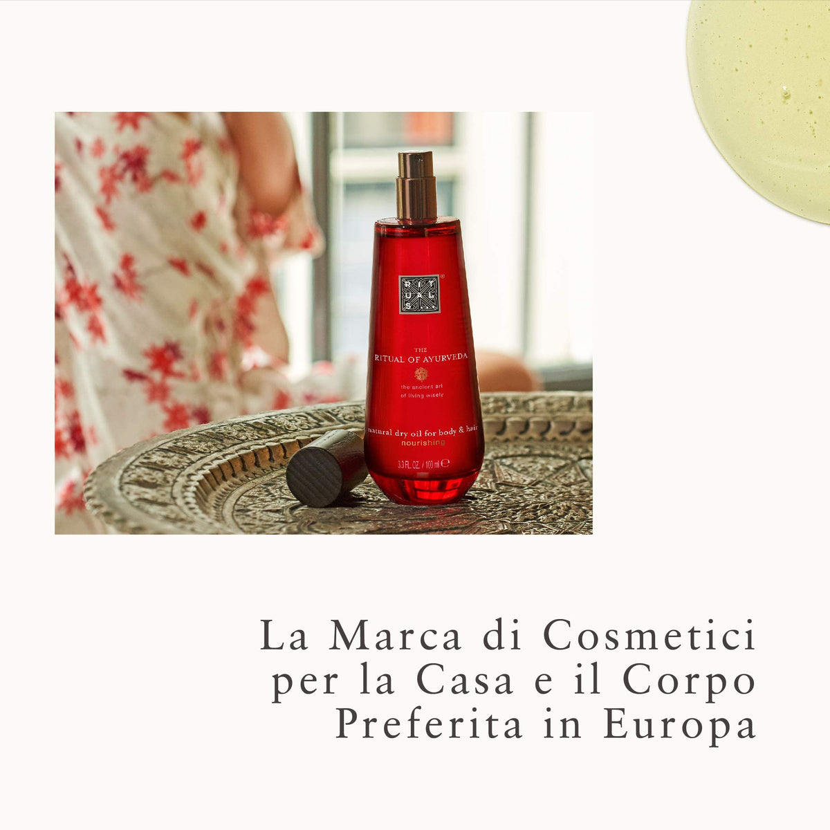 RITUALS Ayurveda Dry Oil VATA almond-basil scent enhances daily rituals.