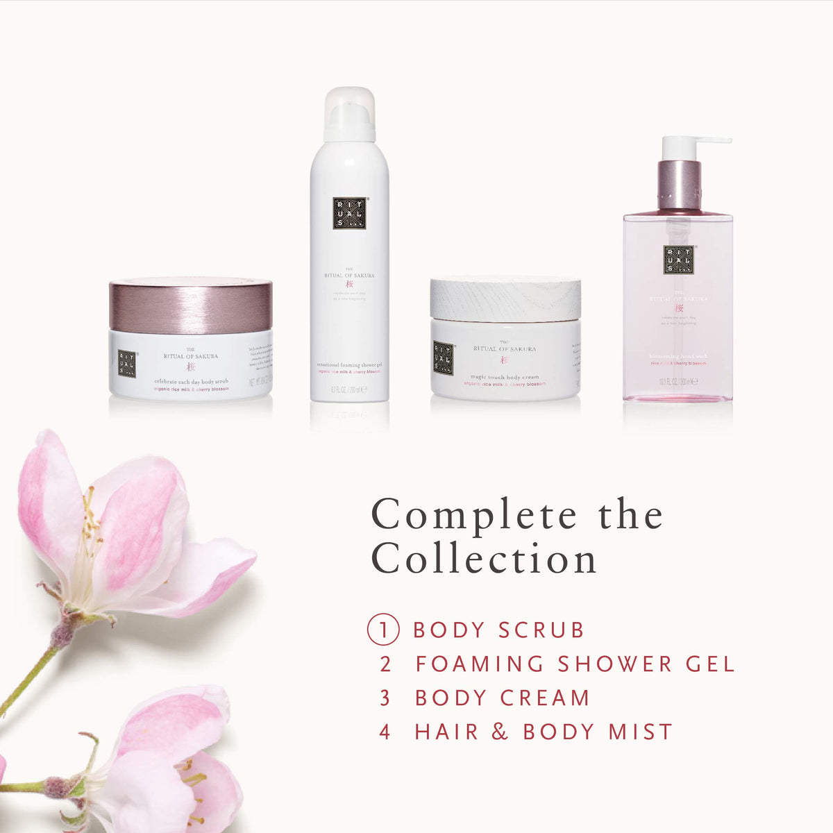 RITUALS Ritual of Sakura after-use glow and soft skin texture