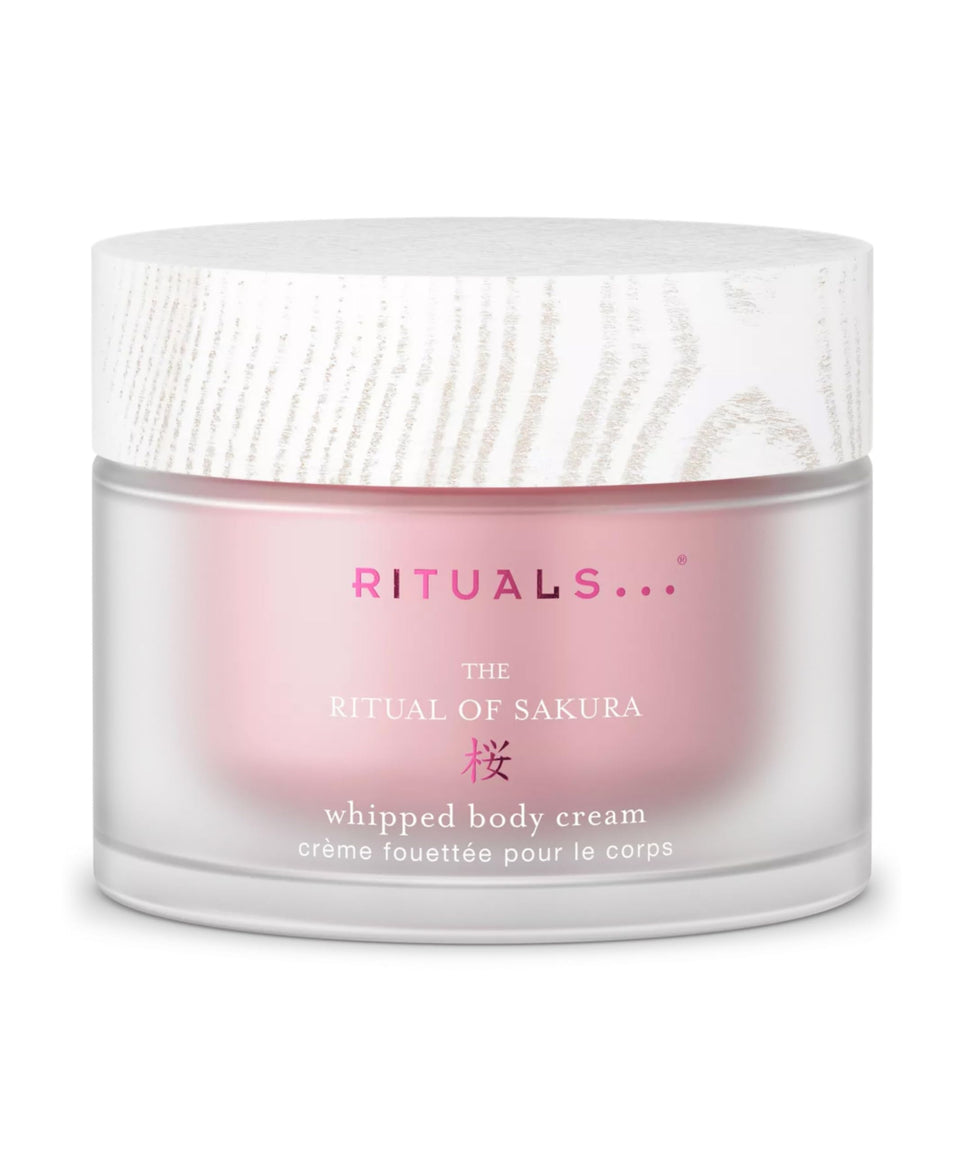 RITUALS The of Sakura Body Cream jar front with rich hydration and cherry blossom scent.