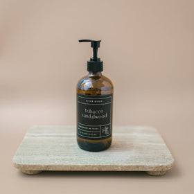 River Birch natural scent profile reinforces tobacco sandalwood notes during handwashing.