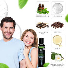 Rivermint Biotin capsules closeup — supports hair health within the formula