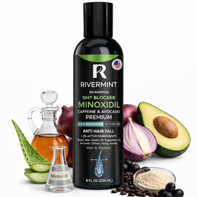 Rivermint Hair Strengthening Shampoo bottle — sulfate-free formula for daily use