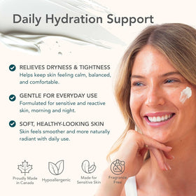 Riversol fragrance-free label emphasizes suitable use for sensitive routines