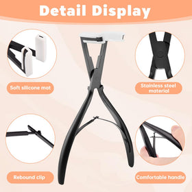 Rivonthex tape scraper tool aids removal without pulling hair