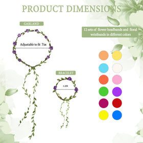 Rivvlive floral wristbands offer vibrant accents for parties and celebrations.