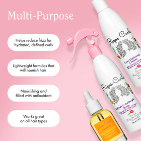 Rizos Curls Close-up application demonstrates creamy texture.
