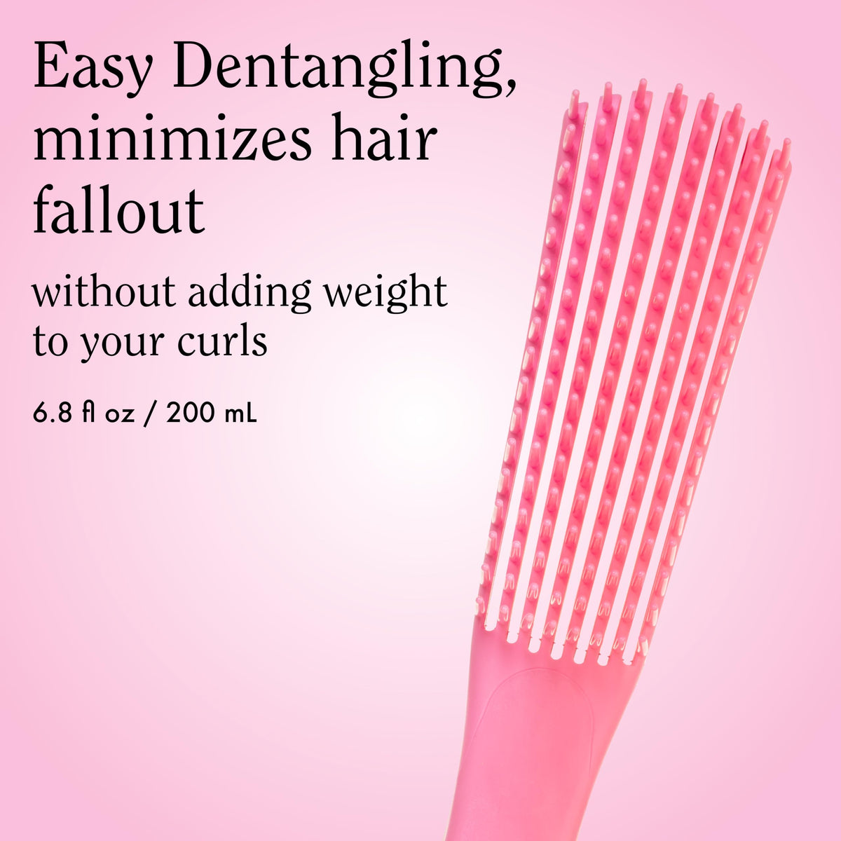 Rizos Curls Detangling Flexi Brush in shower for easy detangling with conditioner