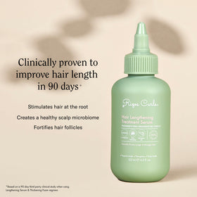 Rizos Curls lengthening serum massaged into the scalp for nourishment