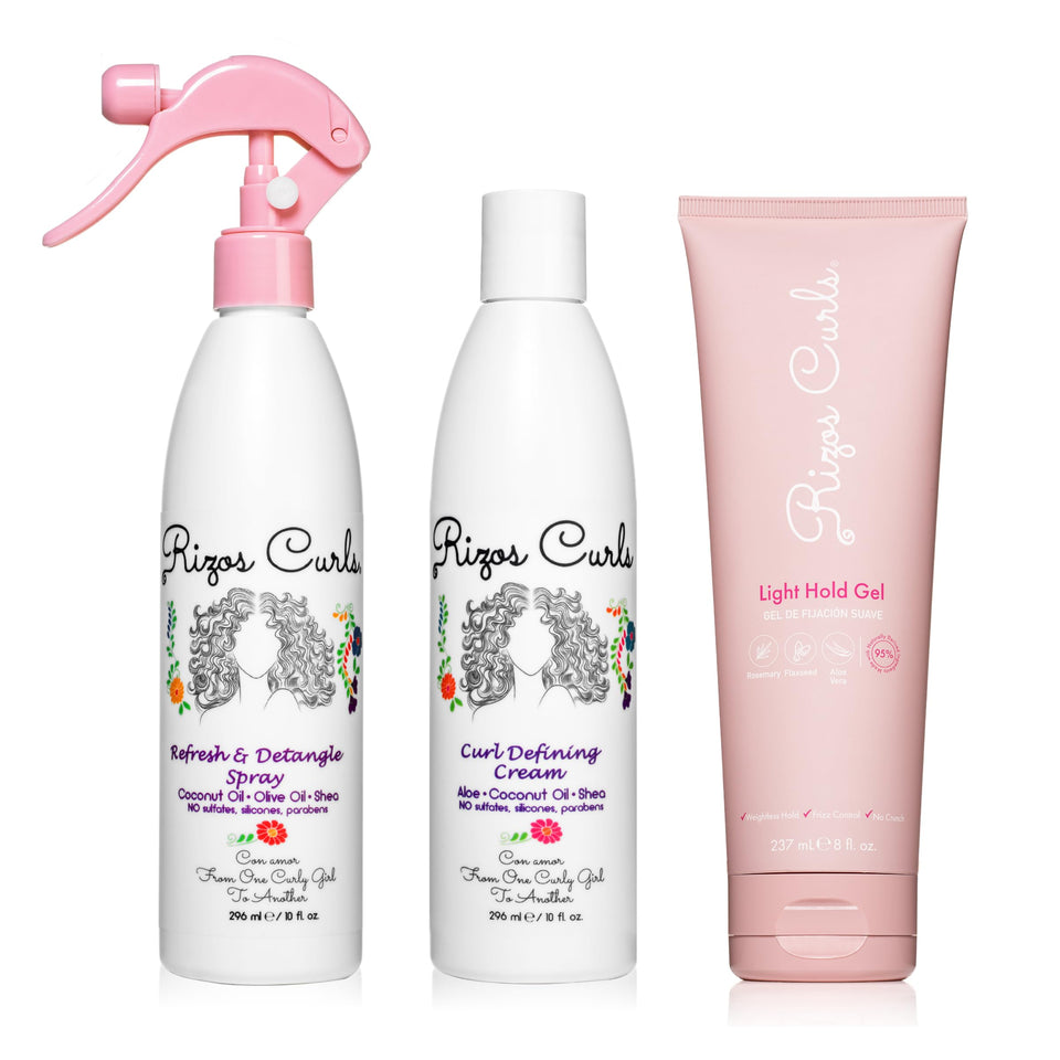 Rizos Curls Refresh & Detangle Spray bottle refreshing curls between washes