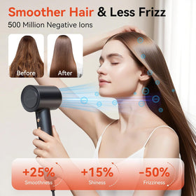 Rizzdeek hair dryer ultralight design ideal for travel.