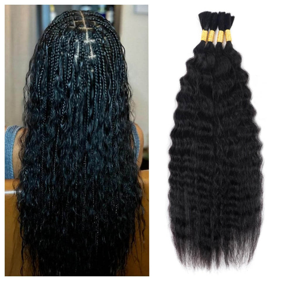 RLHAIR wet and wavy super wave 18-inch braiding hair for natural, voluminous braids.