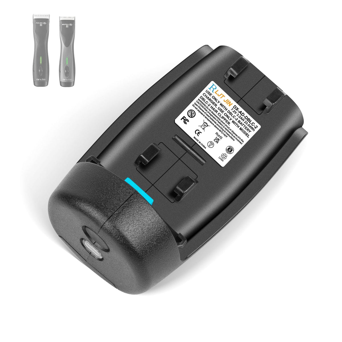 RLJT JIN DBLC-2 battery replacement kit for Andis clippers ready for quick swaps