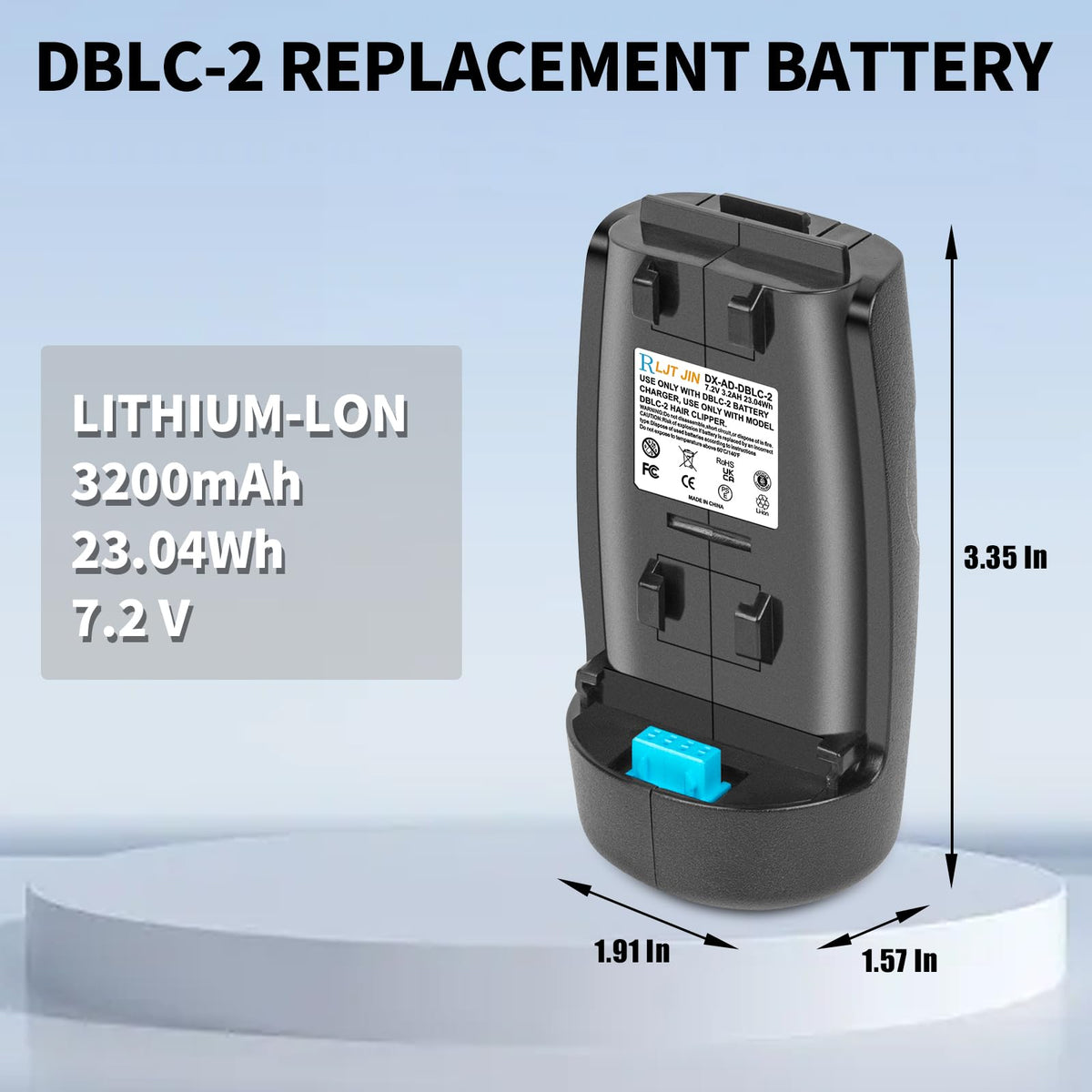 RLJT JIN DBLC-2 durable Li-ion design for reliable daily power