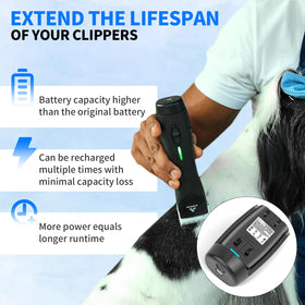 RLJT JIN DBLC-2 compatible with Andis Supra ZR II for uninterrupted grooming sessions