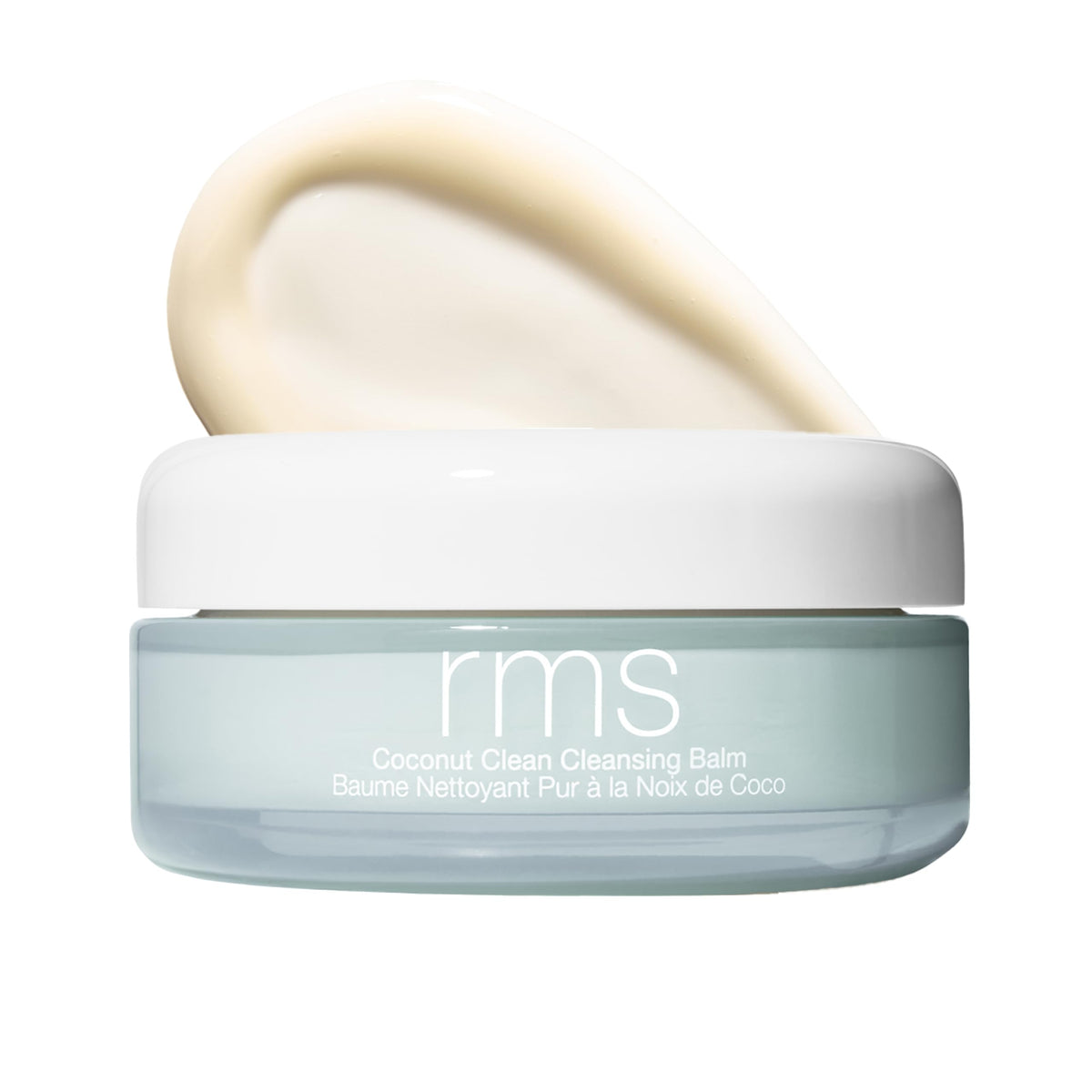 RMS Beauty Coconut Clean Cleansing Balm packaging for easy daily cleansing