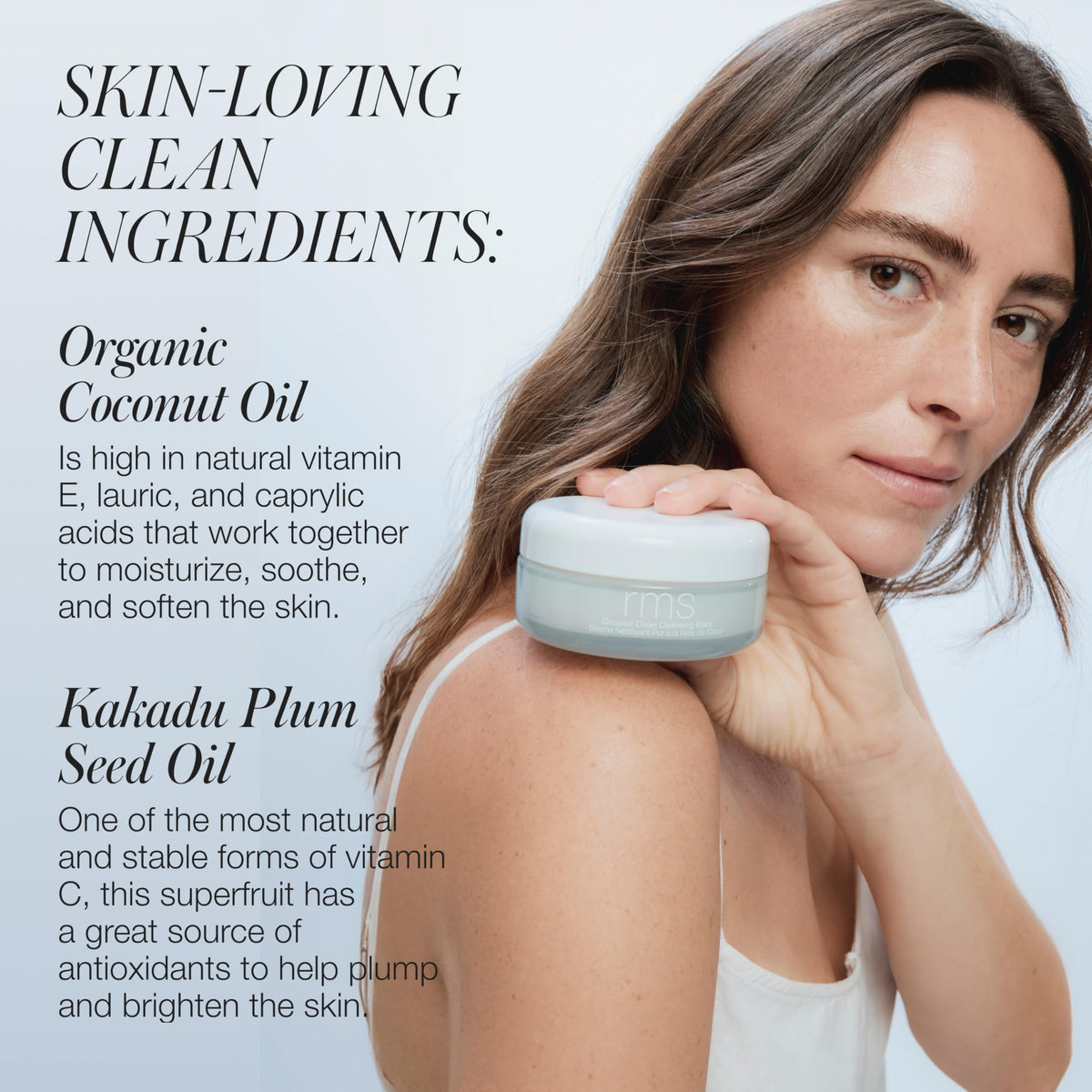 RMS Beauty Coconut Clean Cleansing Balm softens skin after use