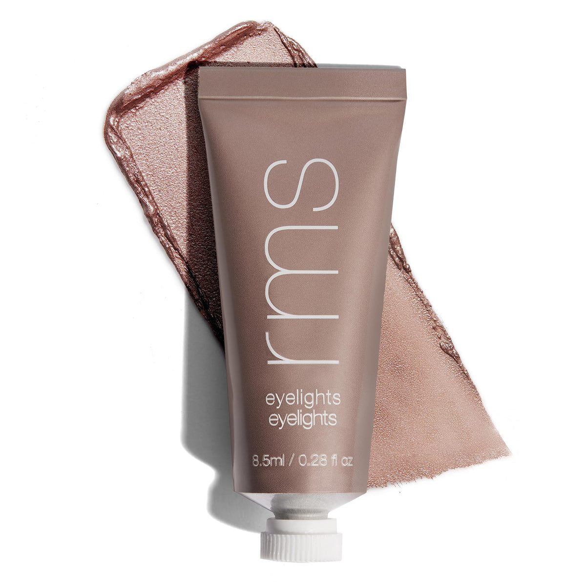 RMS Beauty Eyelights Cream bottle closeup for a luminous, easy-to-apply finish.
