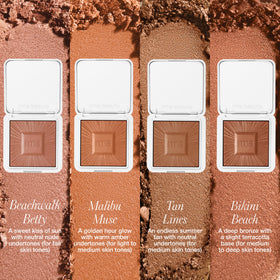RMS Beauty Hydra Bronzer displaying sun-kissed glow on skin.