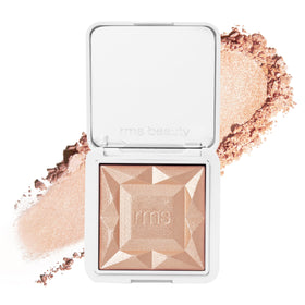 RMS Beauty Hydra Dew Luminizer compact shown for on-the-go radiant glow.