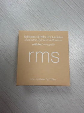 Vegan and cruelty-free seal with RMS Beauty Hydra Dew Luminizer.