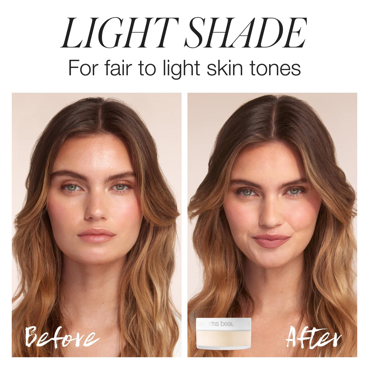 RMS Beauty Hydra Setting Powder soft-matte blur minimizes visible pores.
