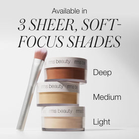 RMS Beauty Hydra Setting Powder travel jar ready for on-the-go use