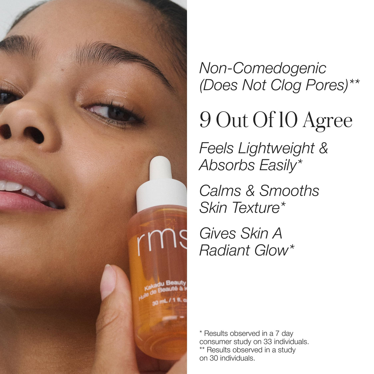 RMS Beauty Kakadu Beauty Oil nourishing blend with Kakadu plum supports skin comfort.