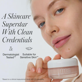 RMS Beauty Kakadu Luxe Cream being applied for smoother skin