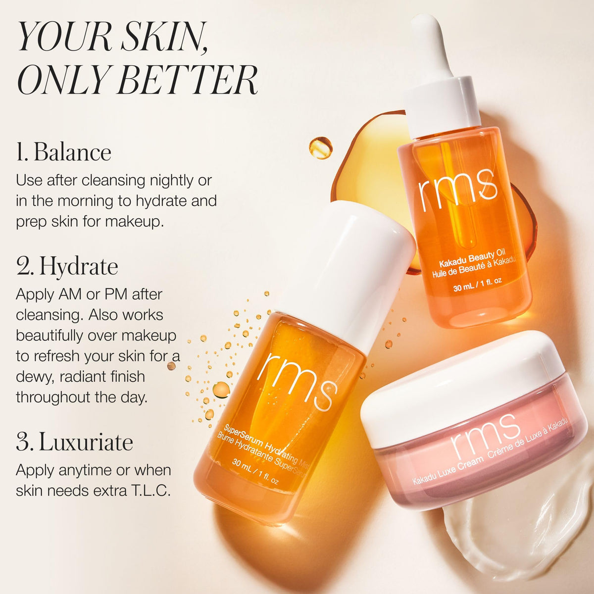 RMS Beauty Kakadu Luxe Cream for morning skincare routine