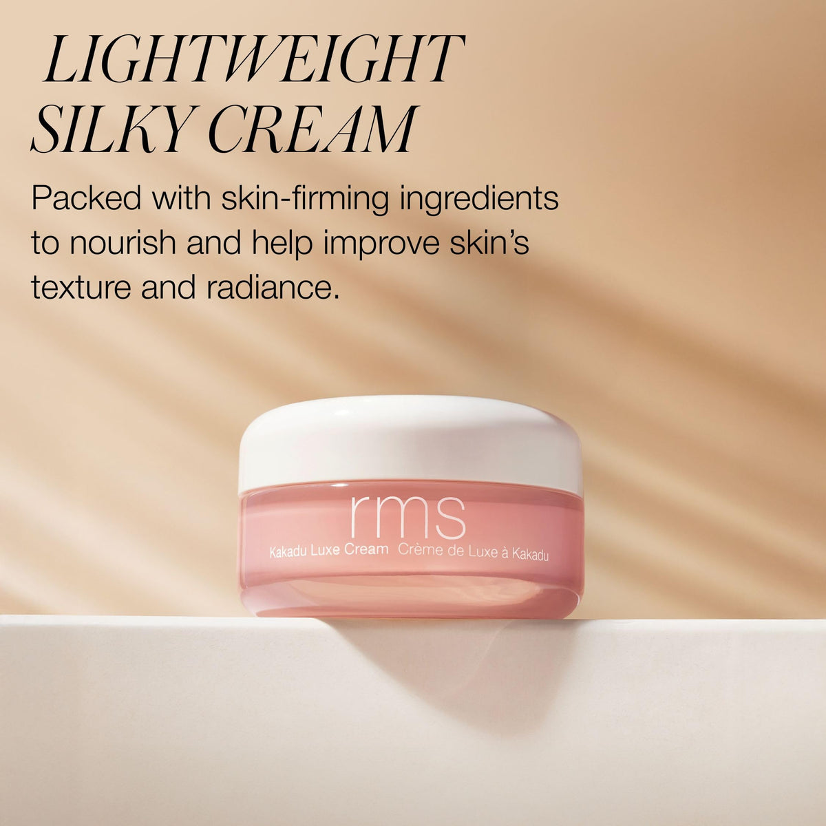RMS Beauty Kakadu Luxe Cream texture swatch with creamy finish