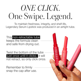 RMS Beauty Legendary Serum Lipstick 3-in-1 balm gloss volume delivers subtle lift