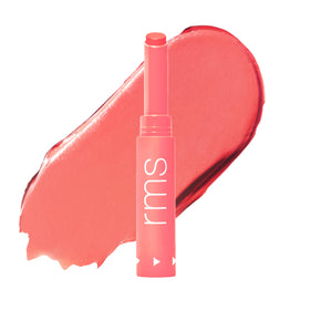 RMS Beauty Legendary Serum Lipstick swatch shows dewy glow and long hydration