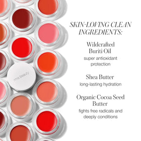 RMS Lip2Cheek Demure cheeks on skin shows dewy, versatile tint for everyday wear.