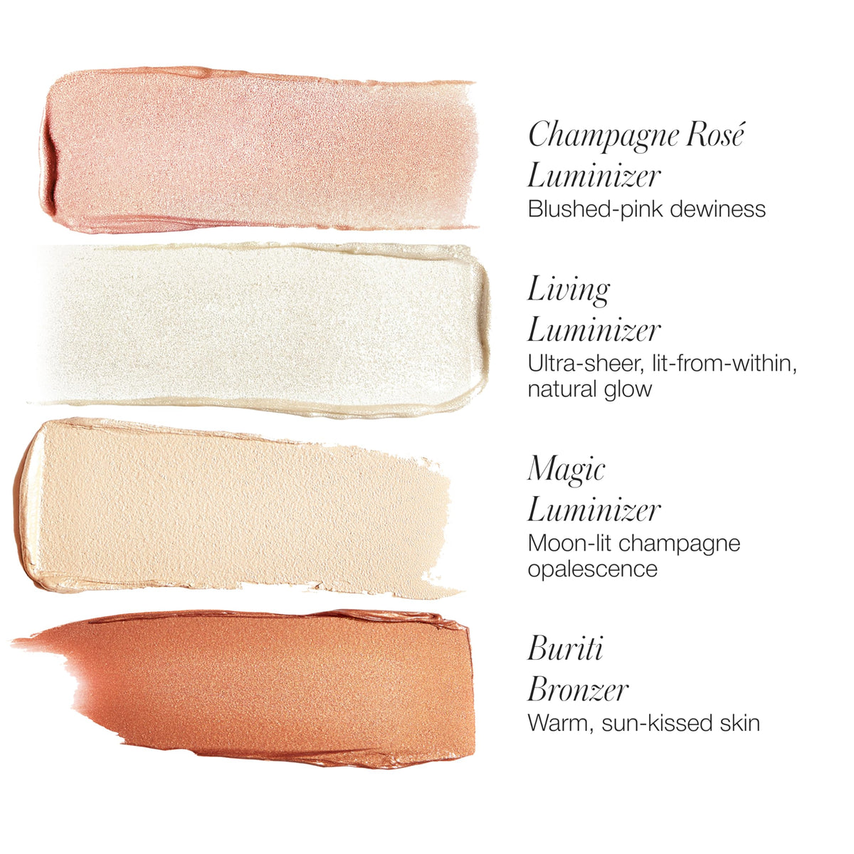 RMS Beauty Lip2Cheek Glow Quad swatches show buildable luminosity for natural radiance