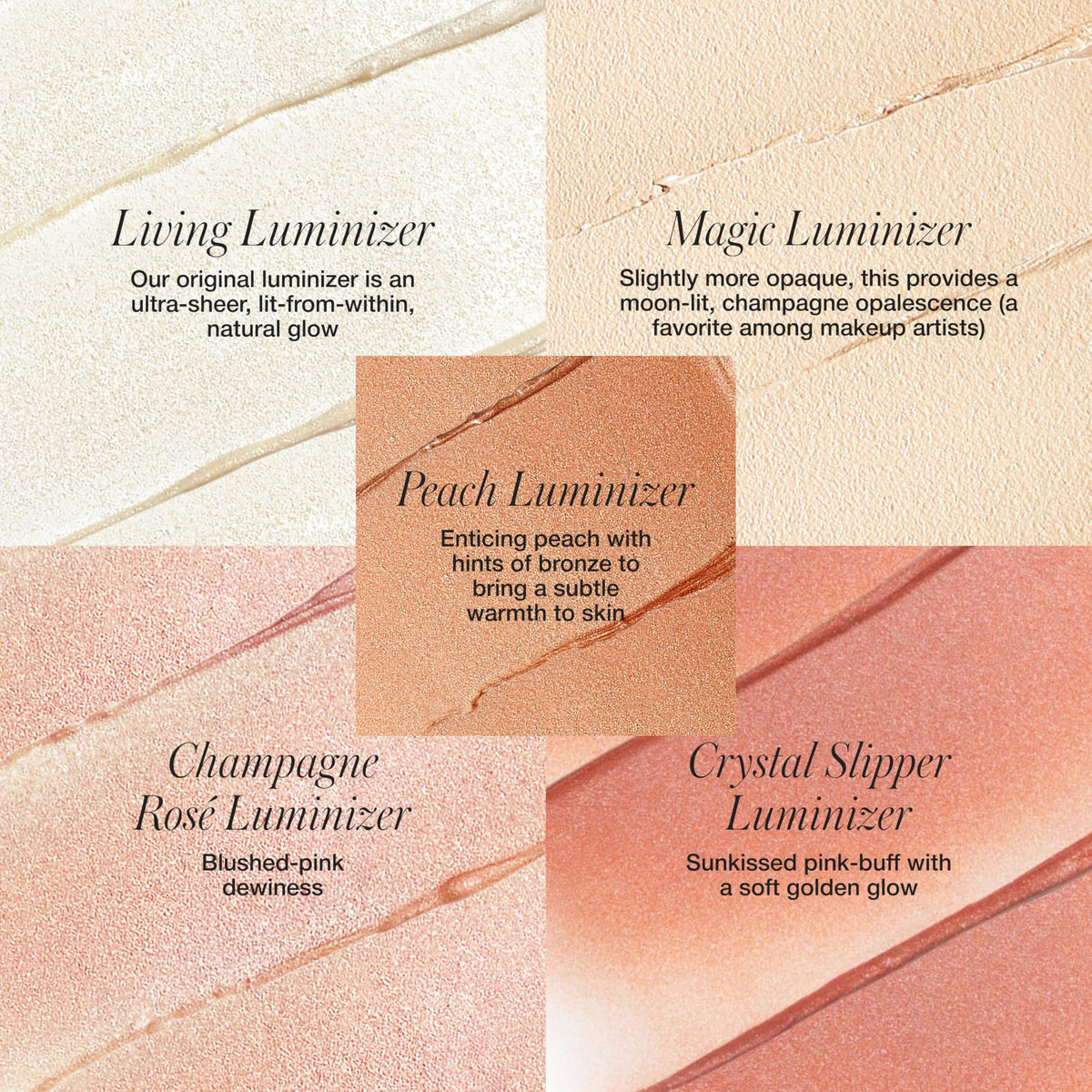 RMS Beauty Luminizer cheeks adds natural radiance with translucent shimmer.