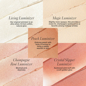 RMS Beauty Luminizer cheeks adds natural radiance with translucent shimmer.