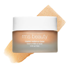 RMS Beauty Master Radiance Base jar close-up showing hydrating glow