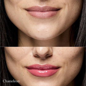 RMS Beauty Adrianna swatch on lips reveals smooth, radiant glow