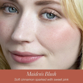 RMS Beauty ReDimension Hydra Powder Blush close up shows silky texture and gel to powder transition.