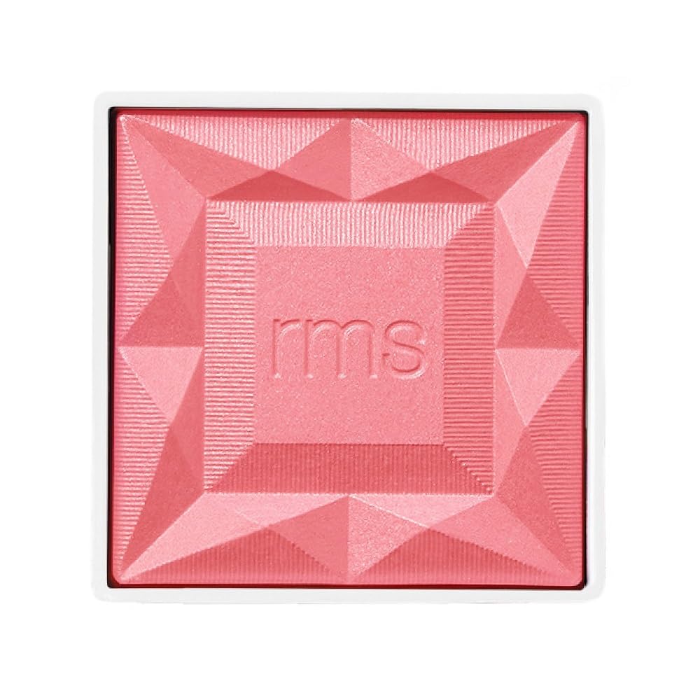 RMS Beauty Redimension Hydra Powder Blush swatch showing buildable color and glow.