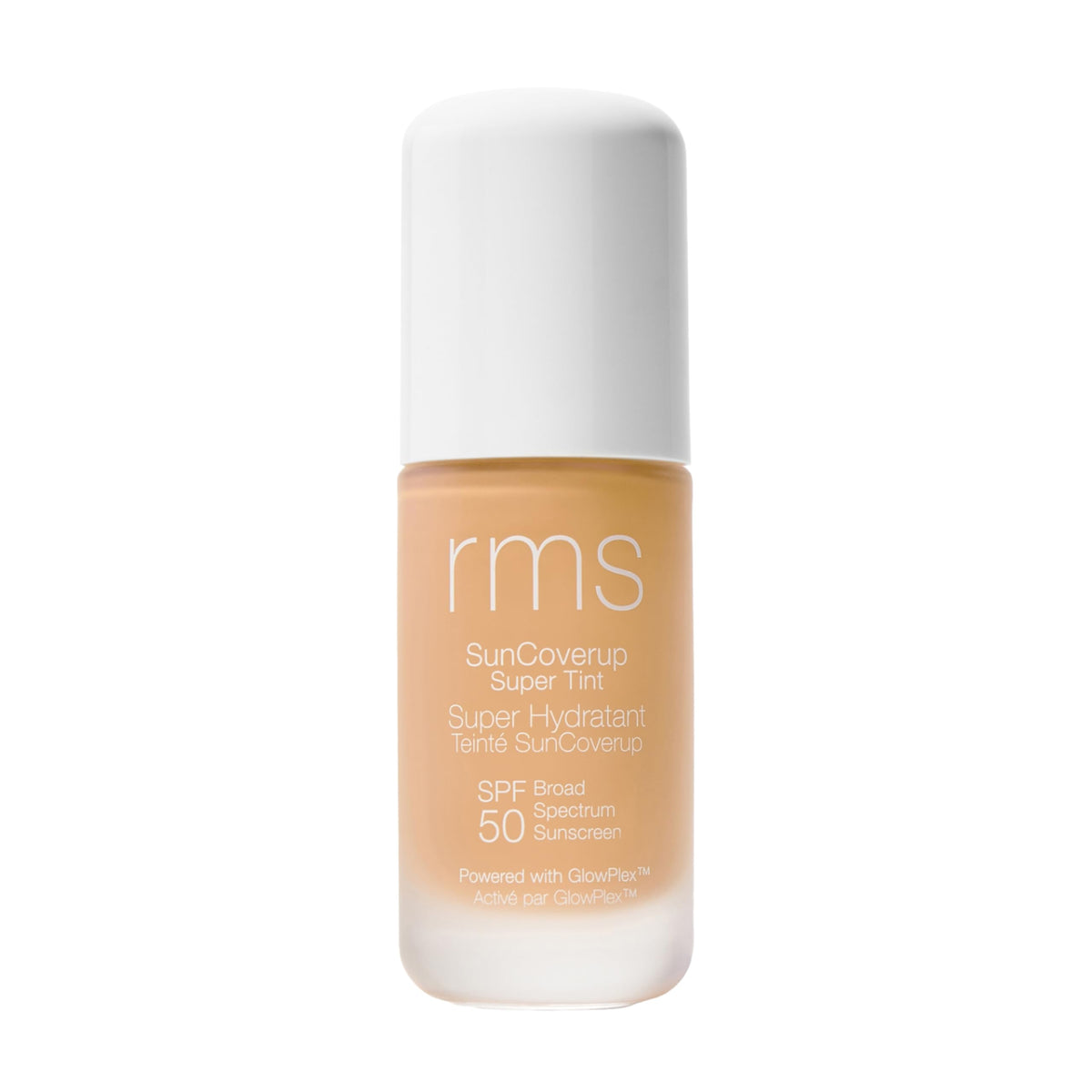 RMS SunCoverup bottle front with mineral SPF 50 tint