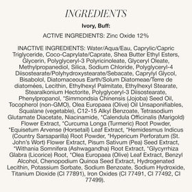 Reef-safe zinc oxide protection label on SunCoverup